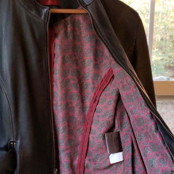 Wilson's Leather black moto jacket MED - Picture 4 of 6